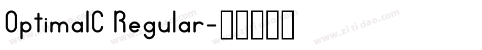 OptimalC Regular字体转换